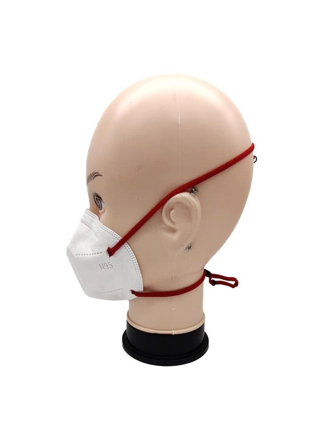 C-Cure C Cure N95 Head Loop Reusable Non woven Face Mask | Anti Air Pollution & Protective Mask | 5 Layers Filtration with 2 Melt Blown For Men & Women Pack Of 5 (White) - Image 3